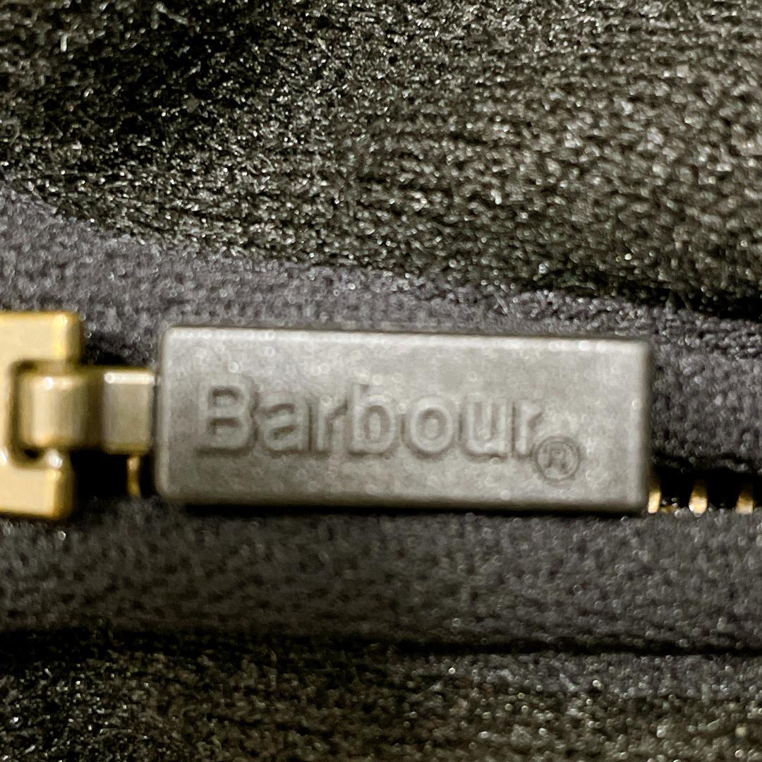 Barbour ファーライナー ベスト 黒 メンズ 34 リバーシブル 防寒