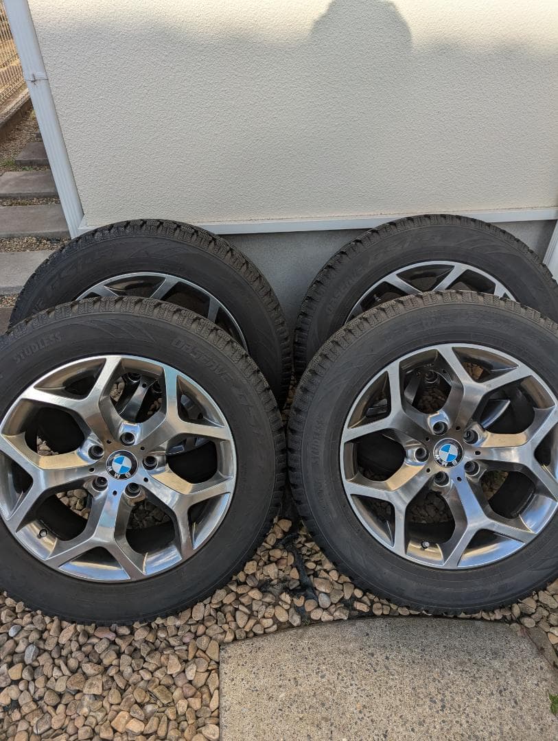  X5 18インチ スタッドレスタイヤ ホイールセット 1/2まで出品