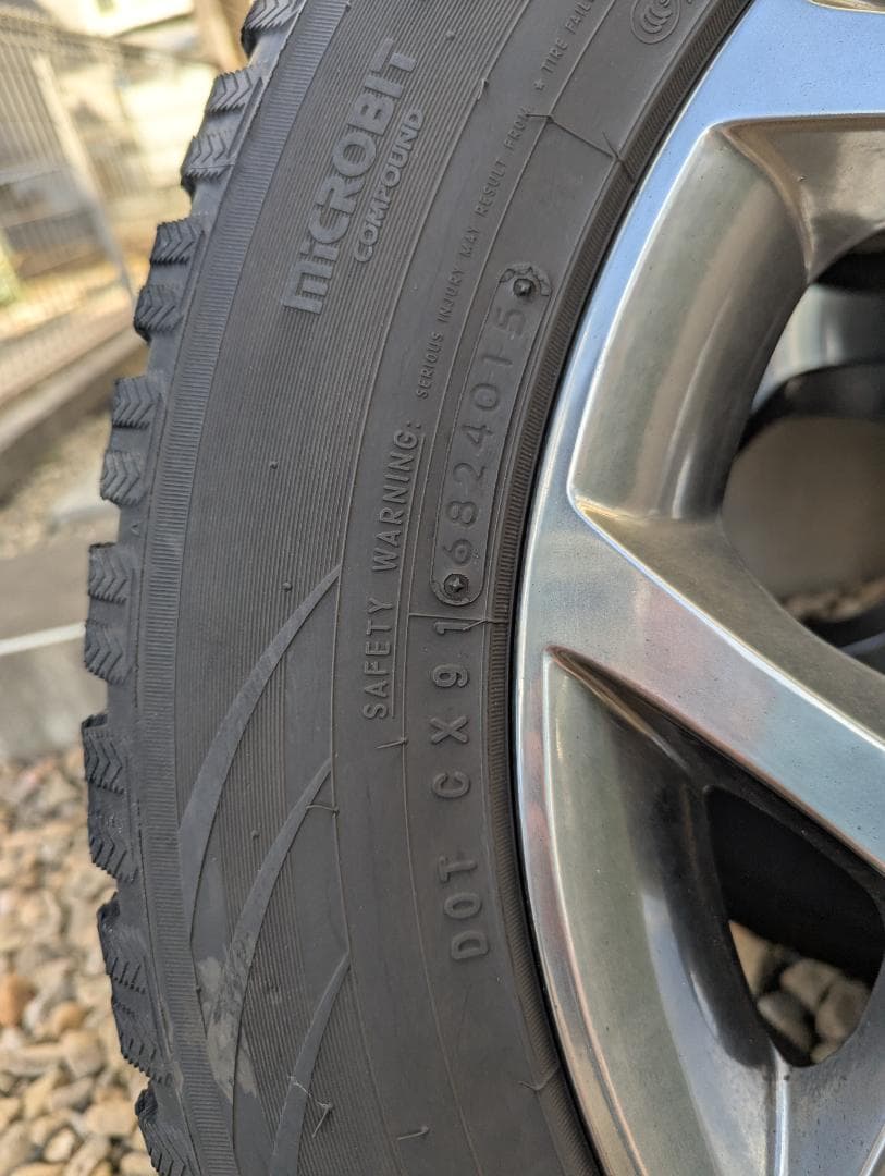  X5 18インチ スタッドレスタイヤ ホイールセット 1/2まで出品