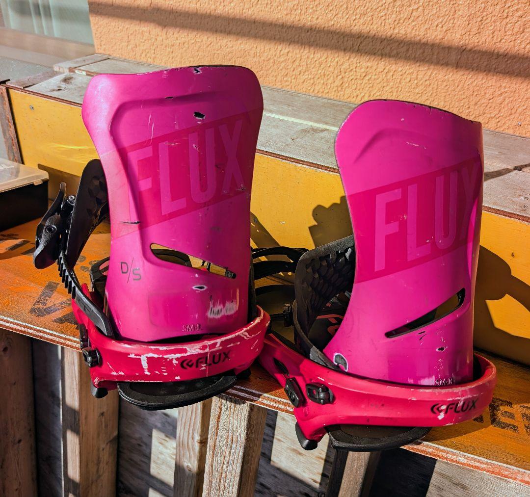 ★FLUX DSビンディング★Sサイズ濃ピンク★スノーボード★オフトレ★芝トレ★