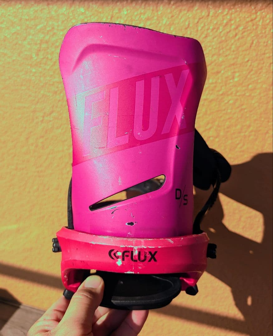★FLUX DSビンディング★Sサイズ濃ピンク★スノーボード★オフトレ★芝トレ★