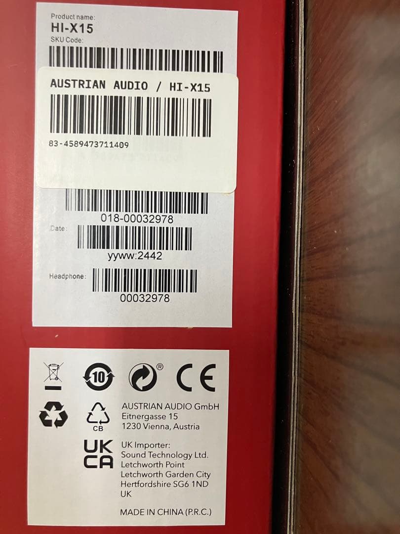 Austrian Audio Hi-X15 ヘッドフォン［ヘッドフォンのみ]