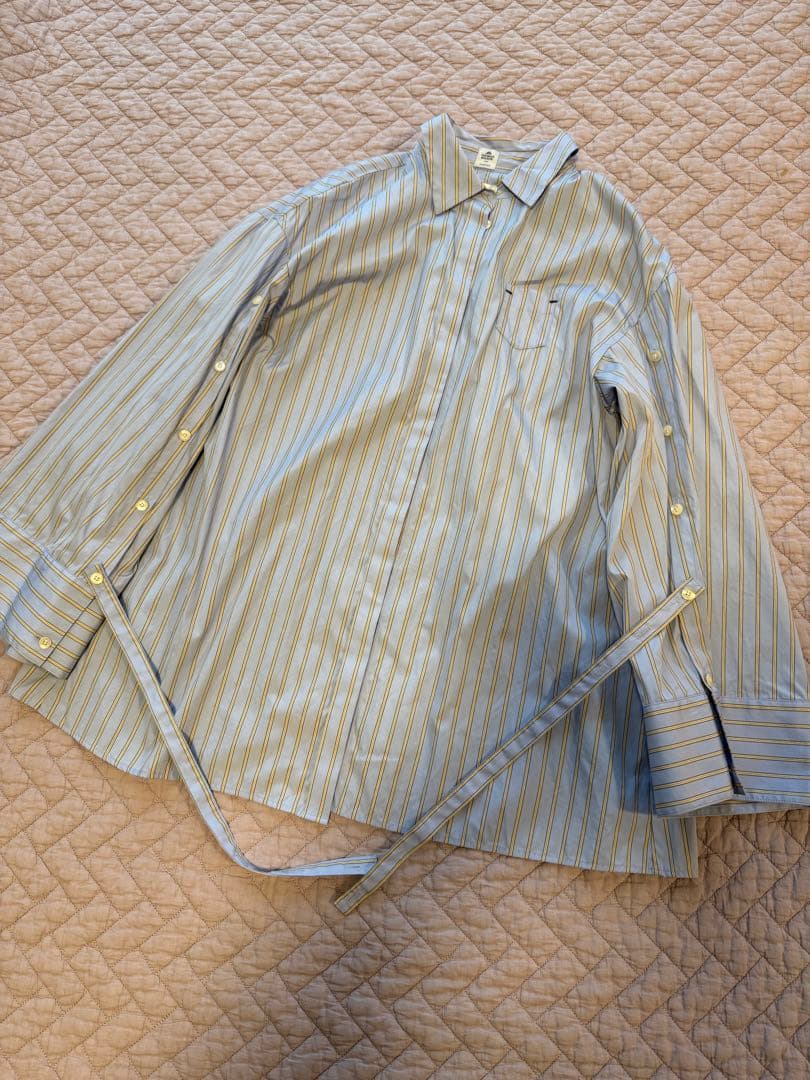 6*8様 deres デレス　ストライプ6way sleeve shirt