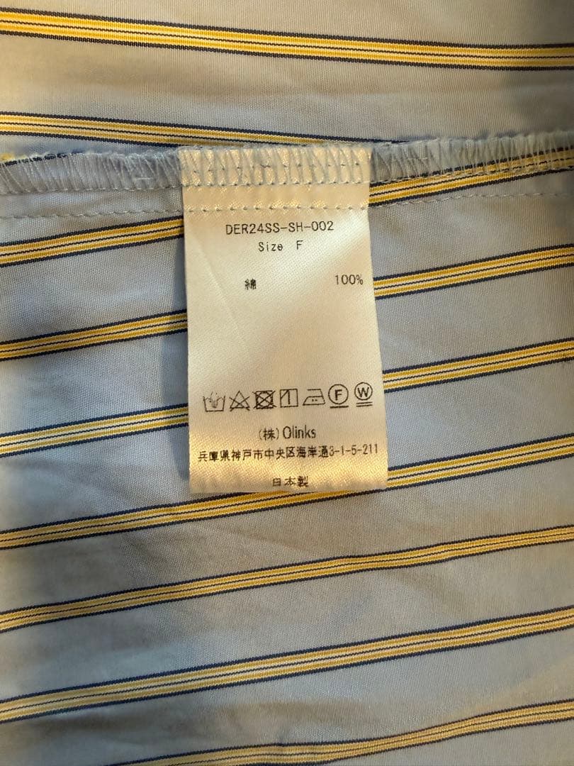 6*8様 deres デレス　ストライプ6way sleeve shirt