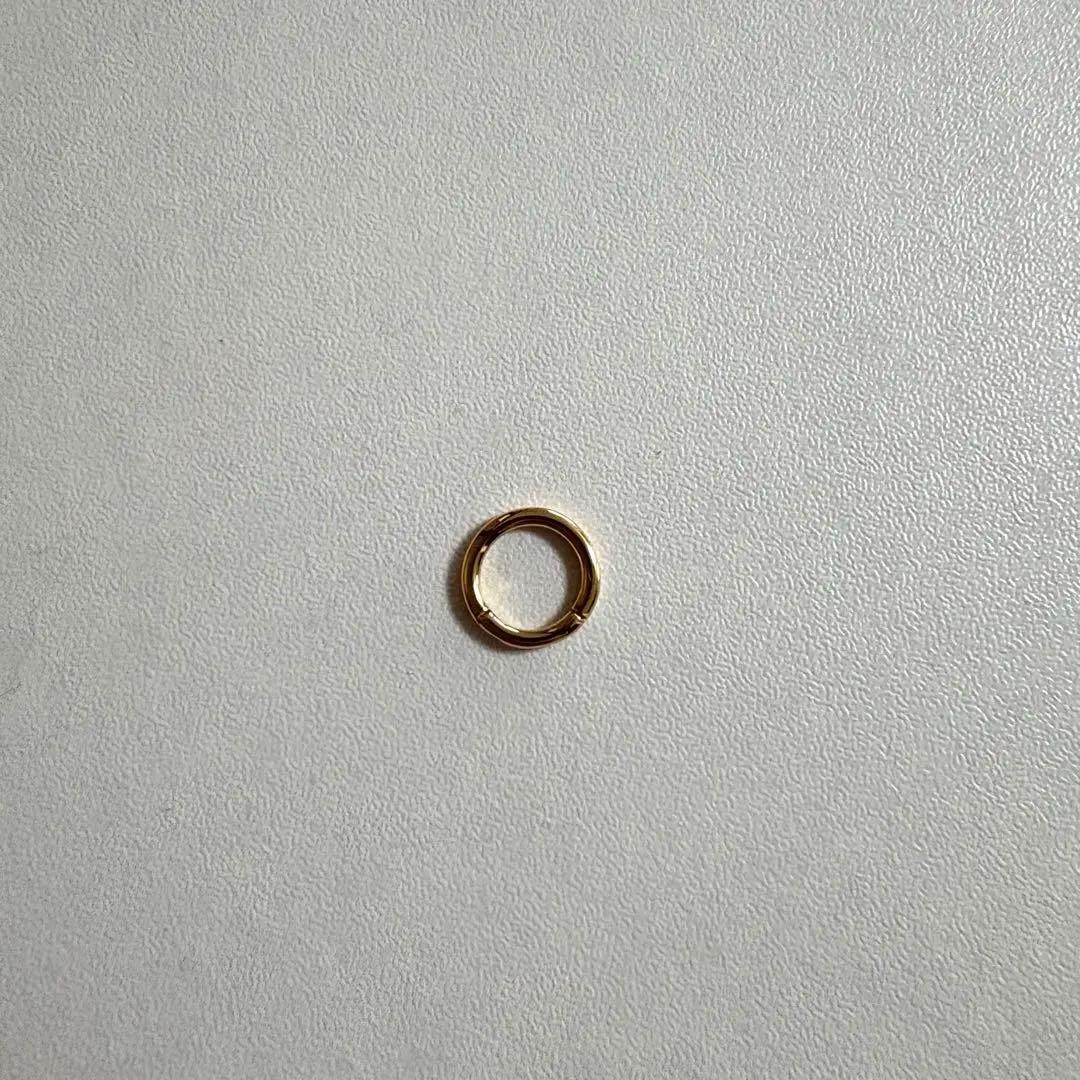 ピコレット フープピアス K18 16G イエローゴールド 6.5mm 片耳用