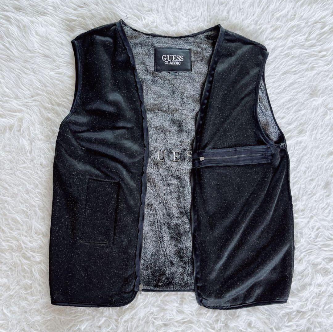 【GUESS CLASSICS】ラムレザージャケット ブラック