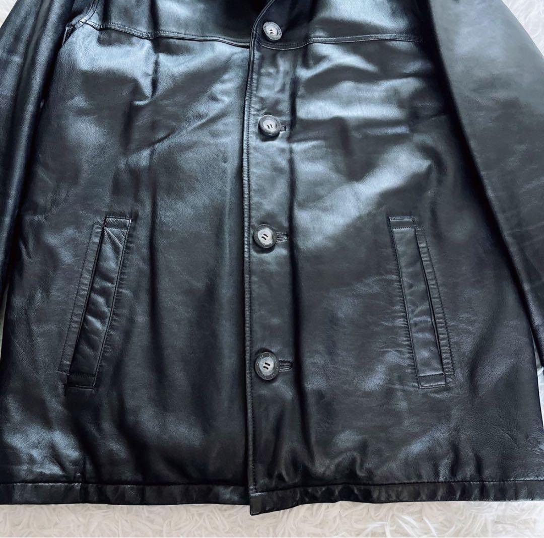 【GUESS CLASSICS】ラムレザージャケット ブラック