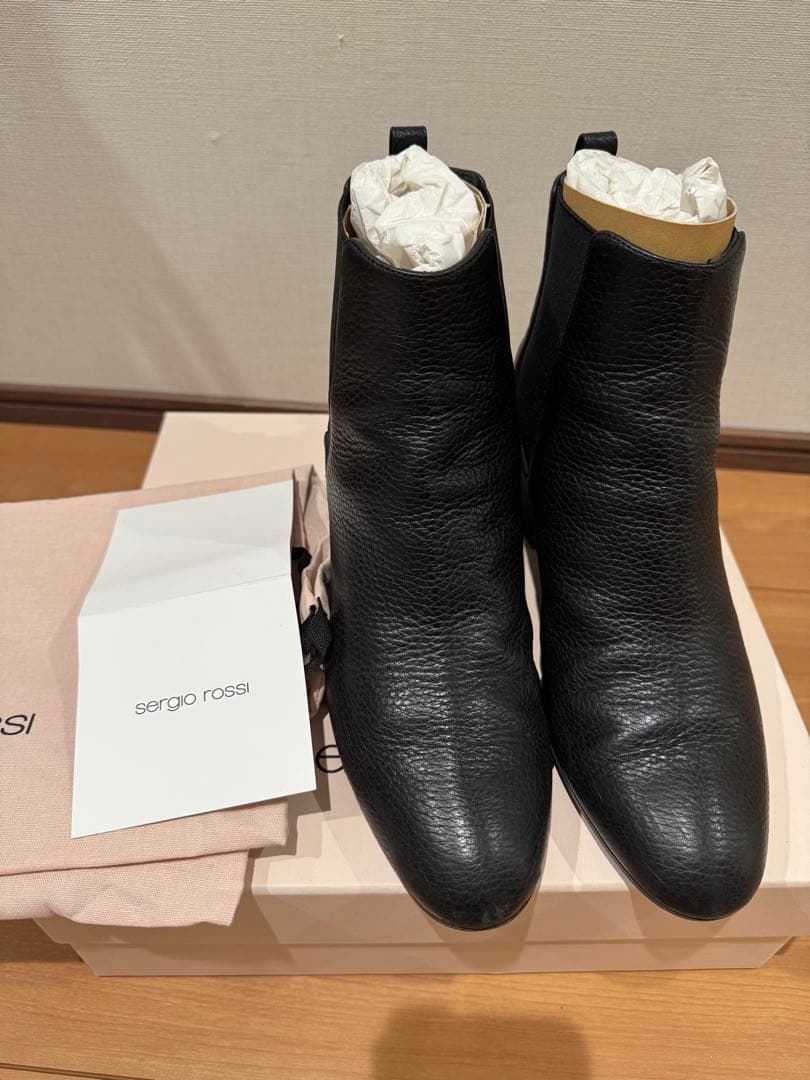 セルジオロッシ　ブーティ　ブラック　38