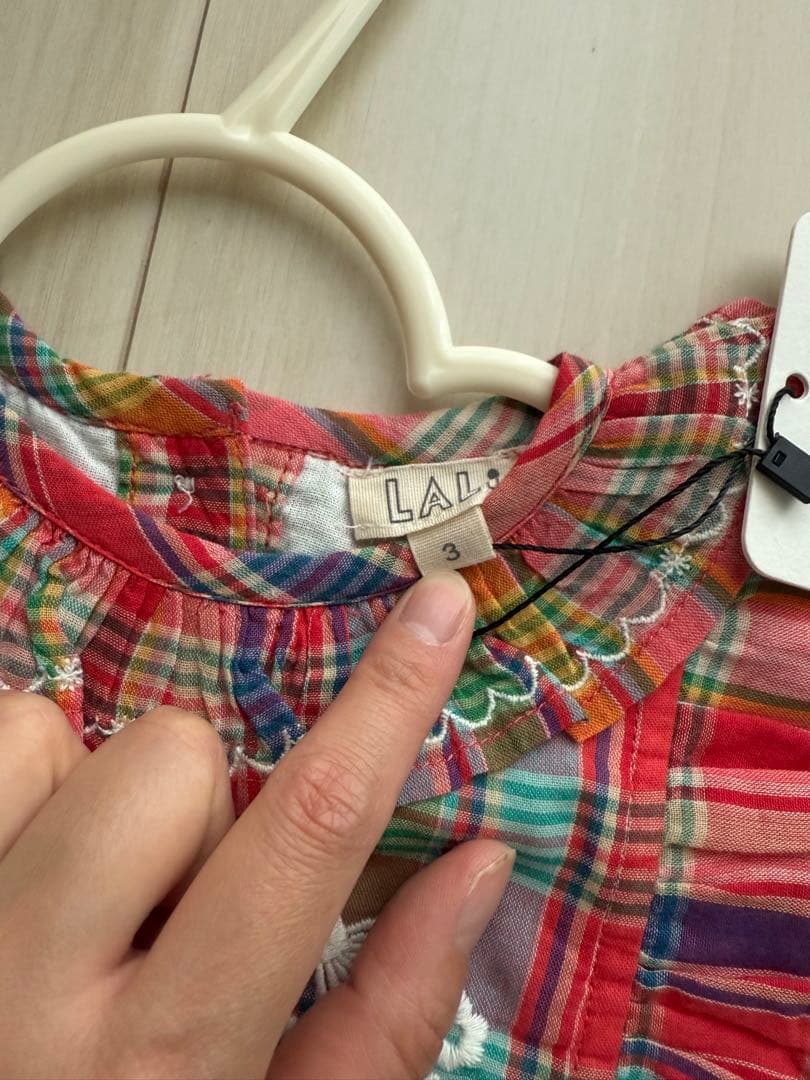 専用　　LALI チェック柄ワンピース 3歳用