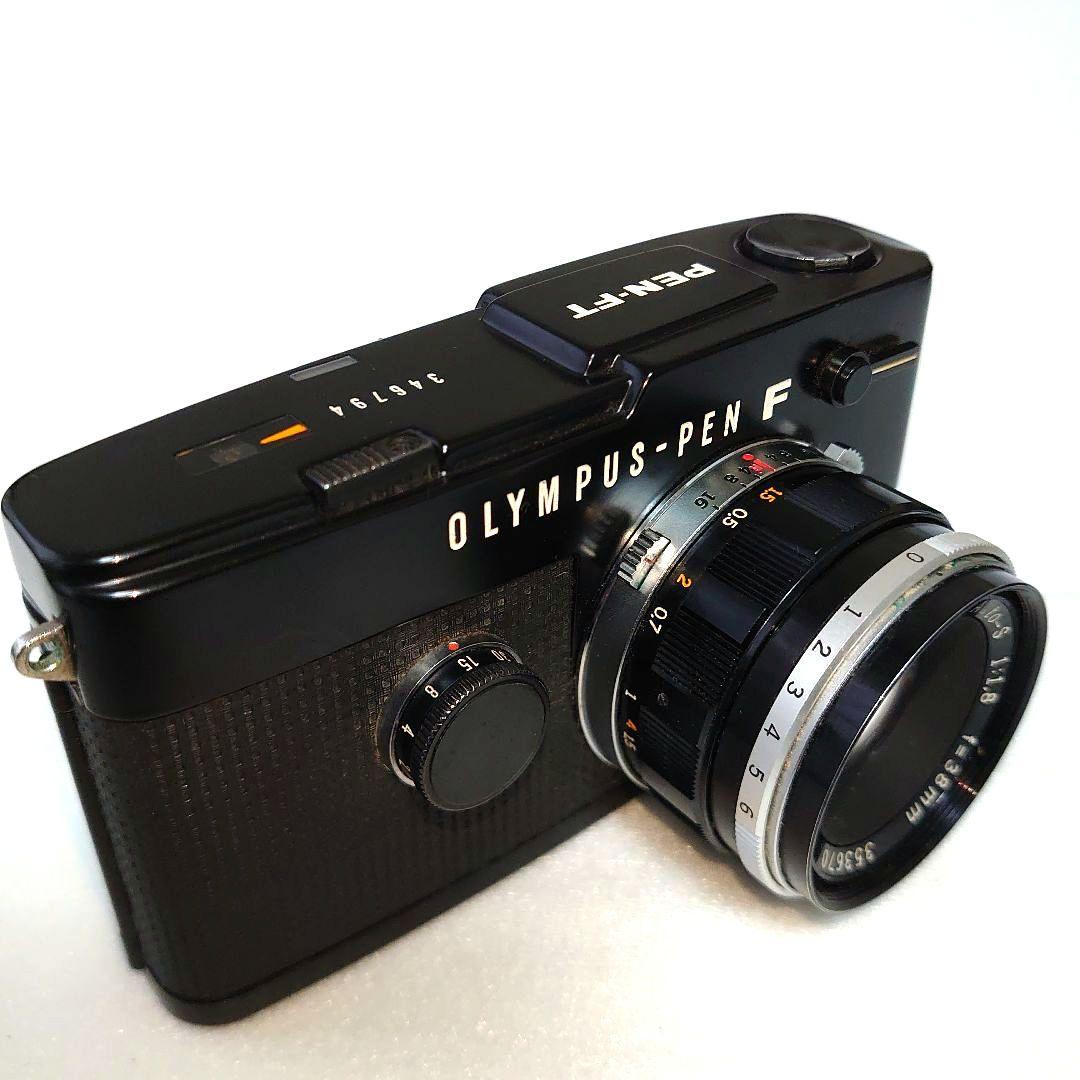 希少・オリンパスペンＦＴブラックペイント 38mmＦ1.8付