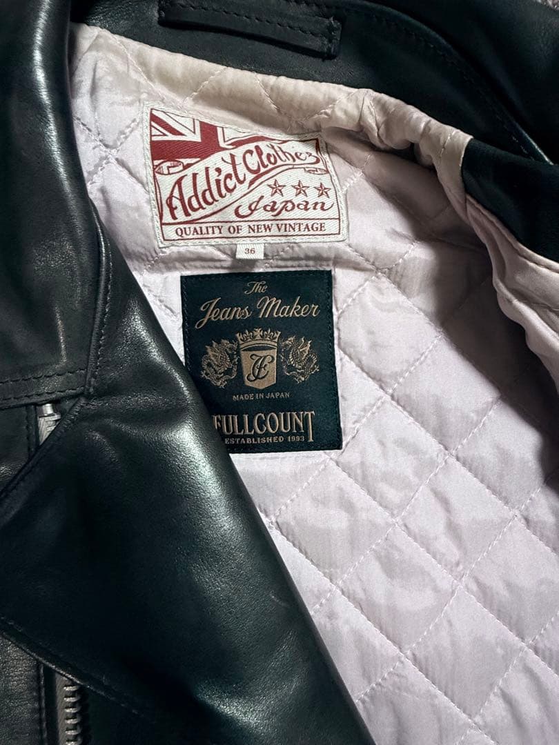 イ*ワ様 addict clothes fullcount 　革ジャン　サイクロ