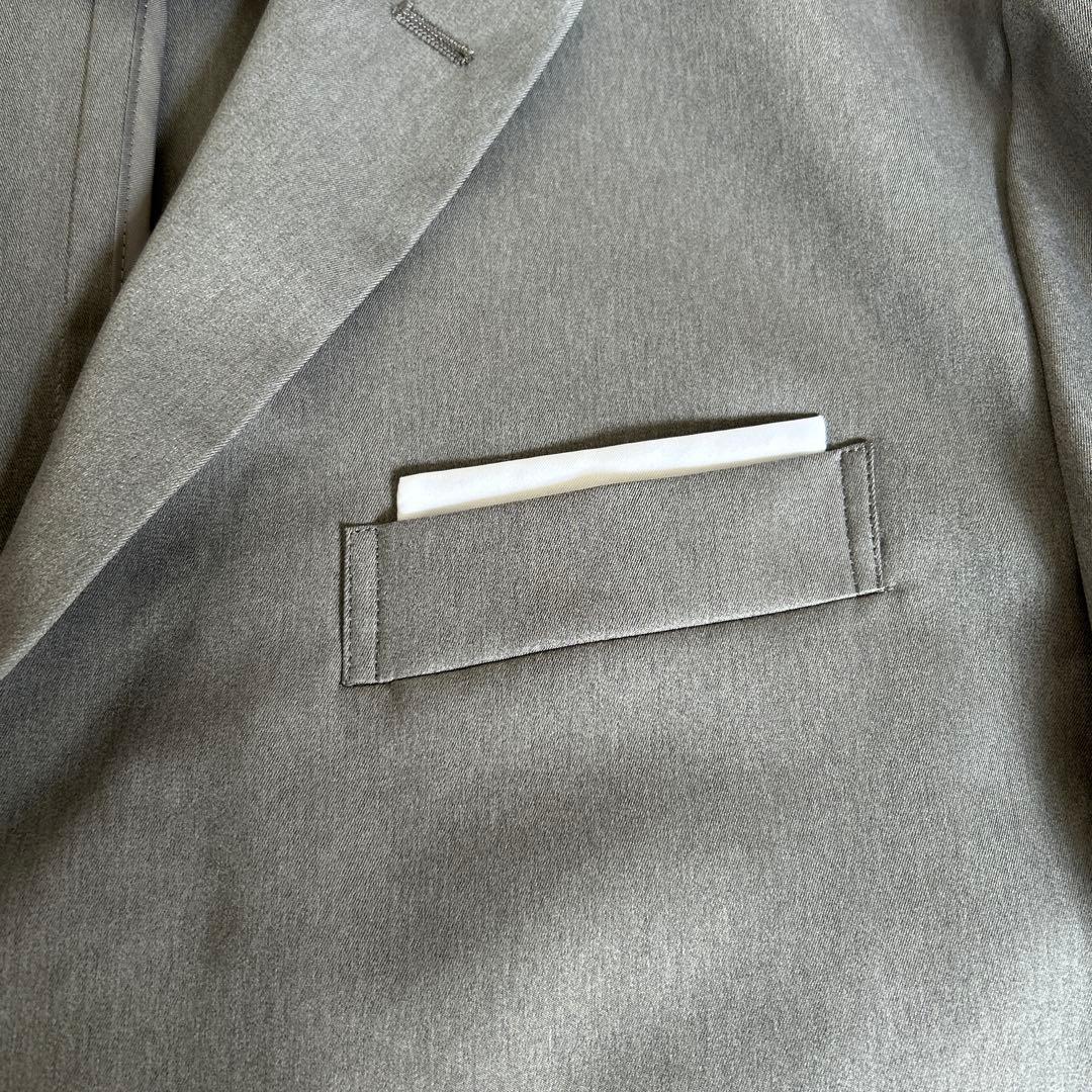 【中古品】WWS 大人のBizテーラードジャケット ビターグレー Mサイズ