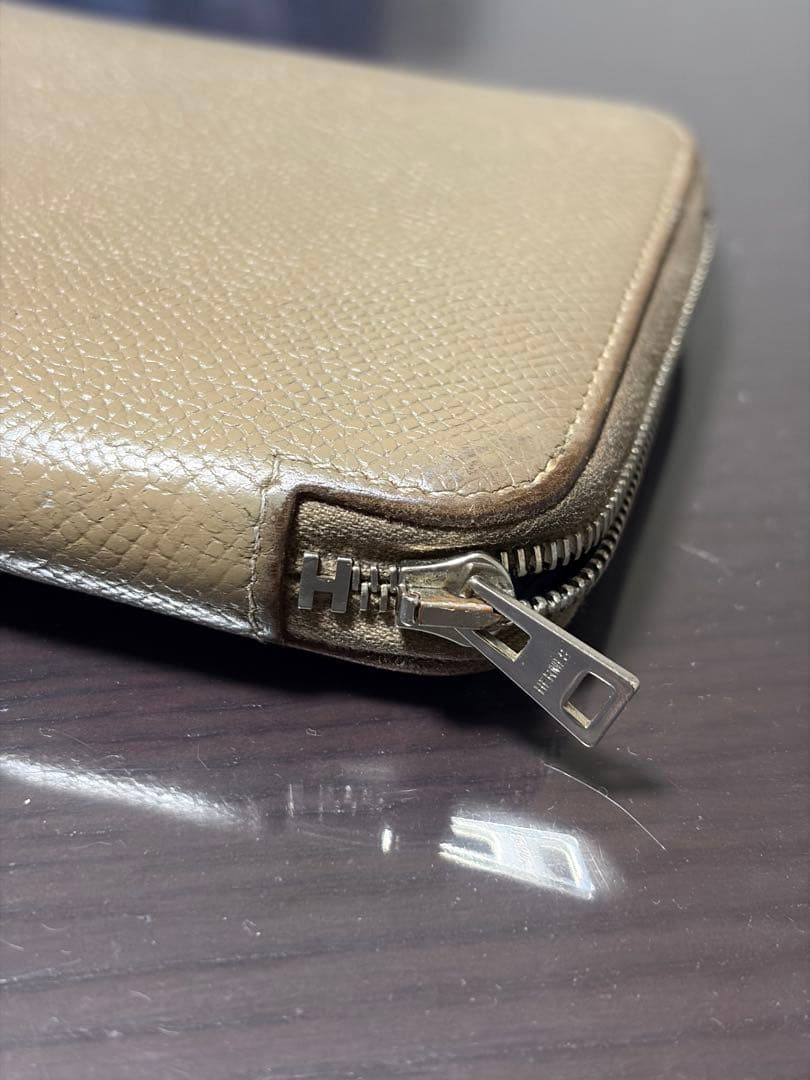 中古 HERMES エルメス アザップ シルクイン P刻印 長財布