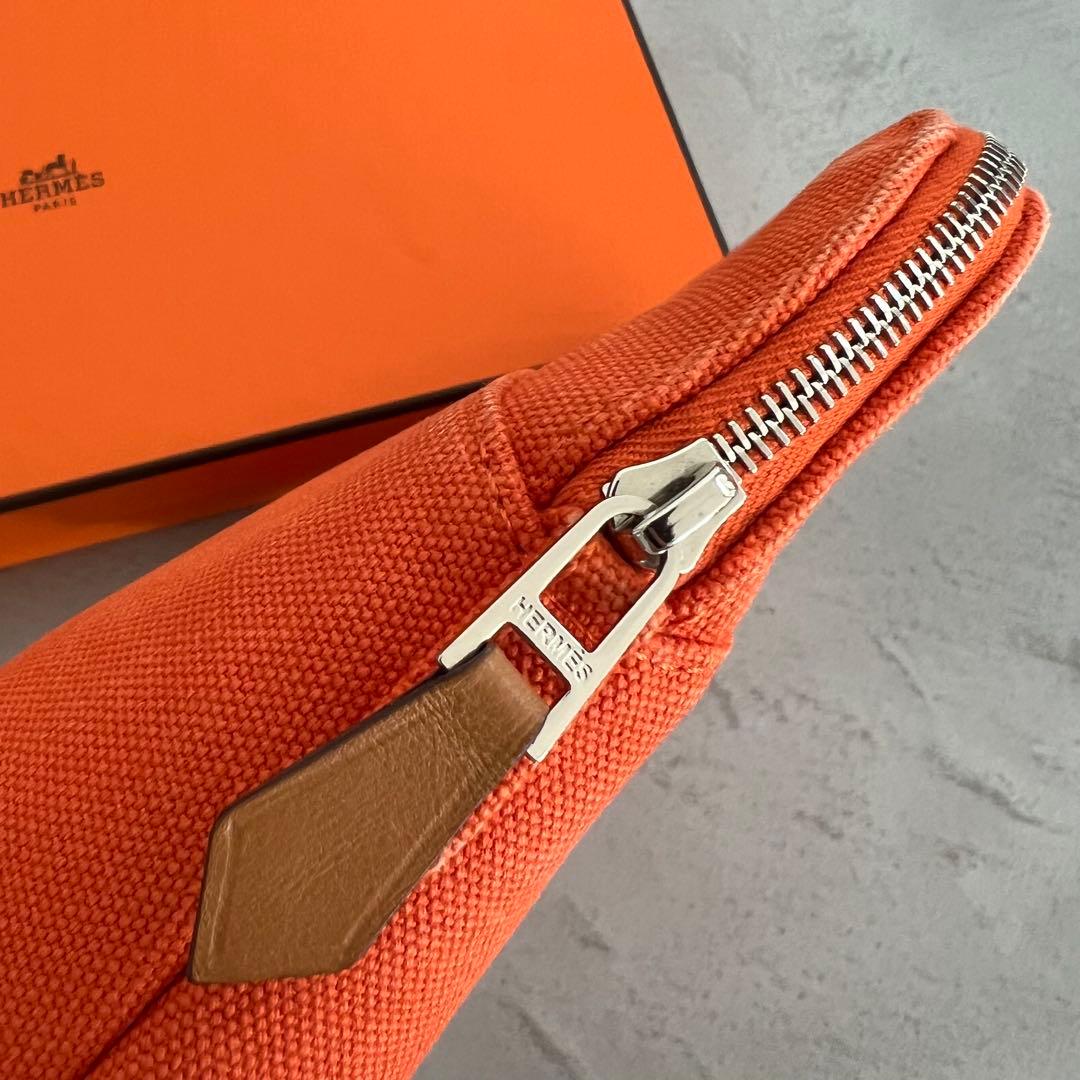 【今月まで掲載】HERMES ボリードポーチ20 オレンジ