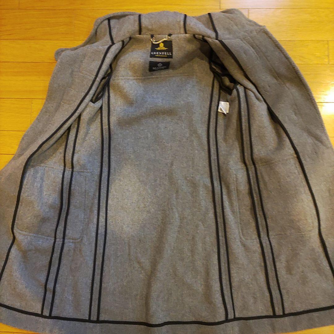 最終セール！美品GRENFELL　グレンフェル　ダッフルコート　グレー M