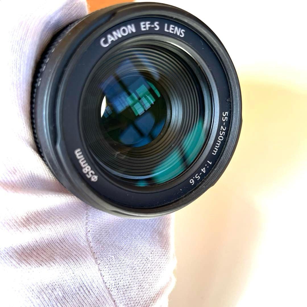 【美品】Canon EF-S 55-250mm f/4-5.6IS ズームレンズ