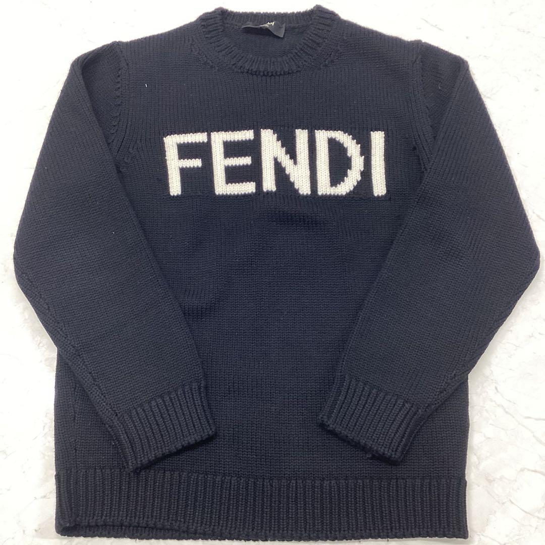 FENDI フェンディ ブラックウールセーター