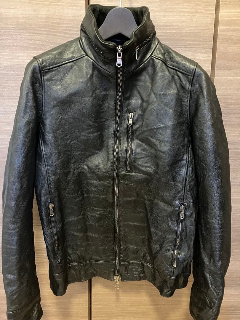 美品 junhashimoto ジュンハシモト シングルライダースジャケット M