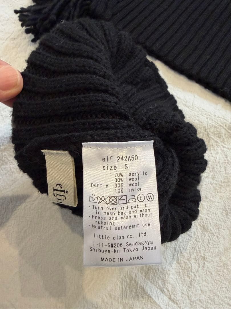 elfinFolk 24AW ビーニー、ポンチョ