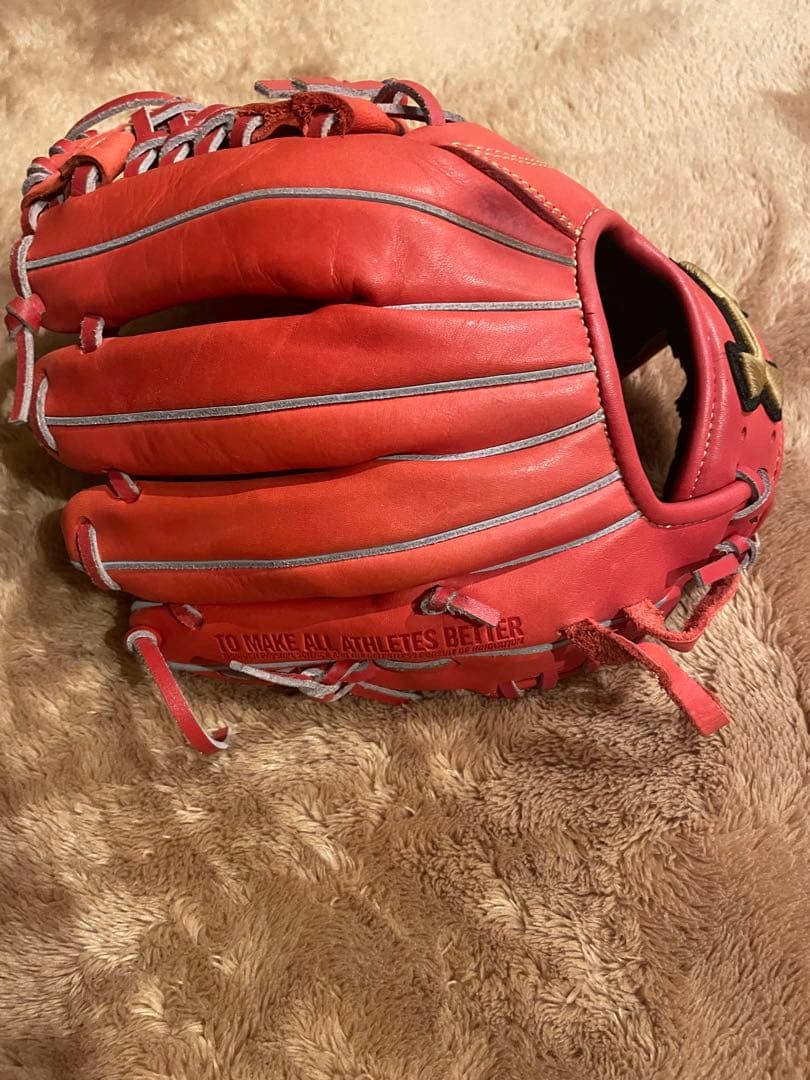 Under Armour IW 軟式グローブ レッドオレンジ