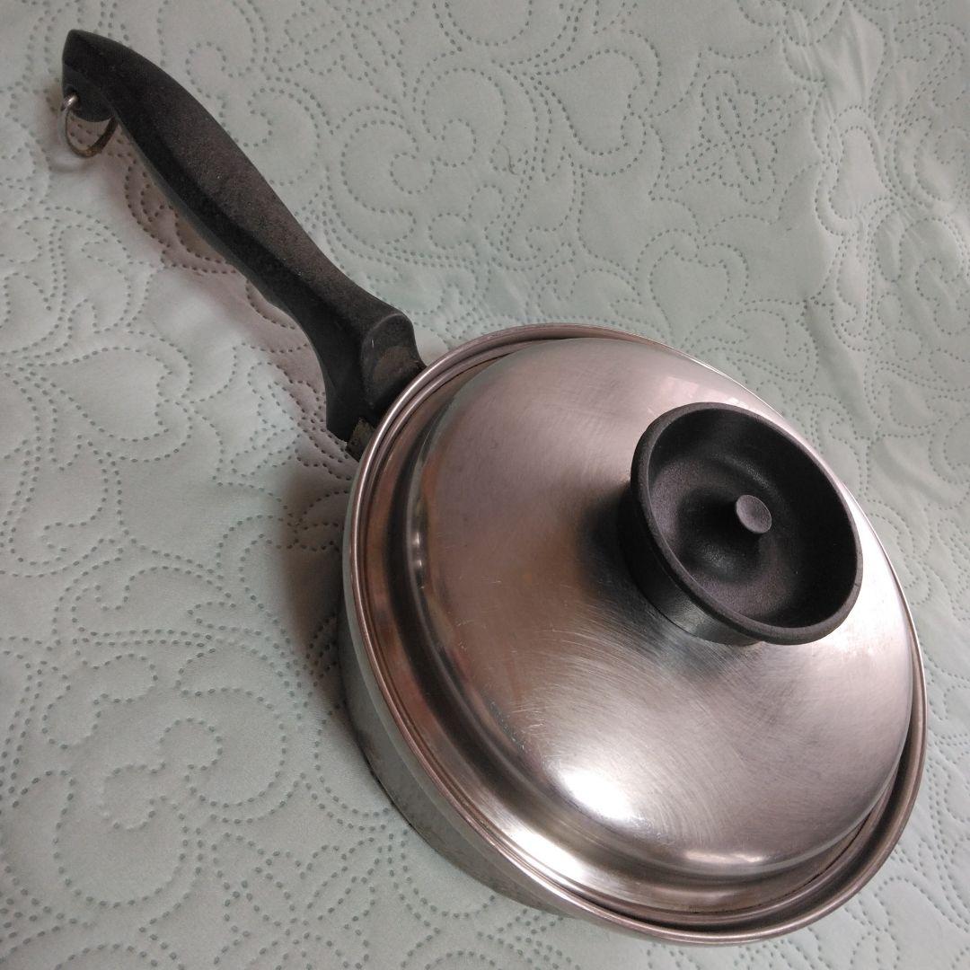 無水調理鍋=オーブン機能　ステンレス鍋・蒸し器ドーム型蓋の7点セット