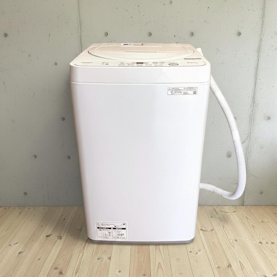2023年製■シャープ 5.5kg 洗濯機 ES-GE5G-W おしゃれ着コース