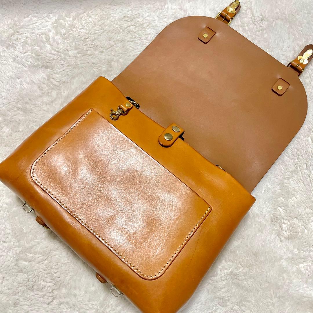 HERZ ヘルツ CW-137 ナレッジバッグ 3way キャメル Mサイズ