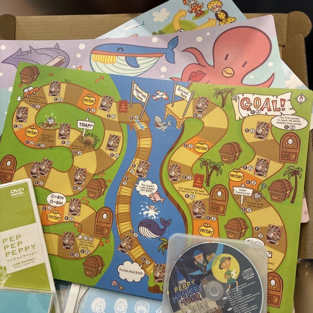 ペッピーキッズクラブ　知育玩具セット 音声再生機能(モラモラ)付き