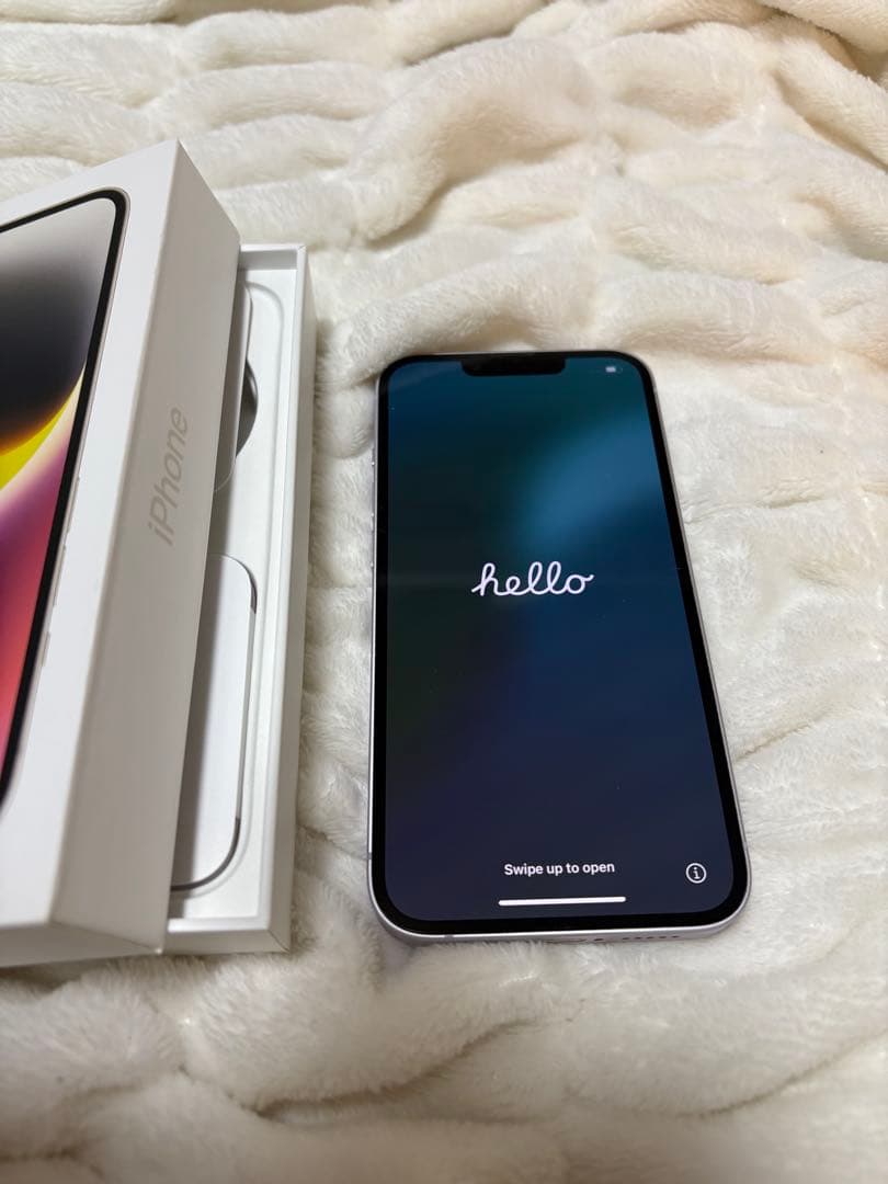 iPhone14 パープル 256GB SIMフリー 機能不良なし　箱付き