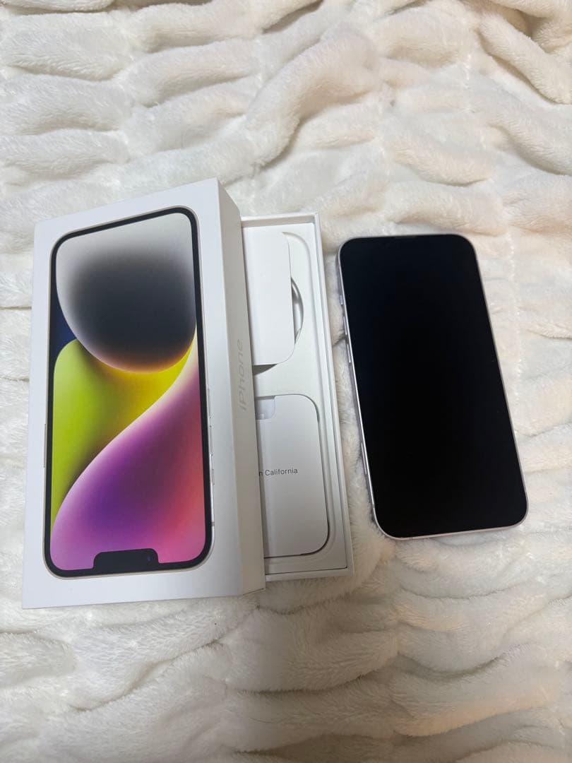 iPhone14 パープル 256GB SIMフリー 機能不良なし　箱付き