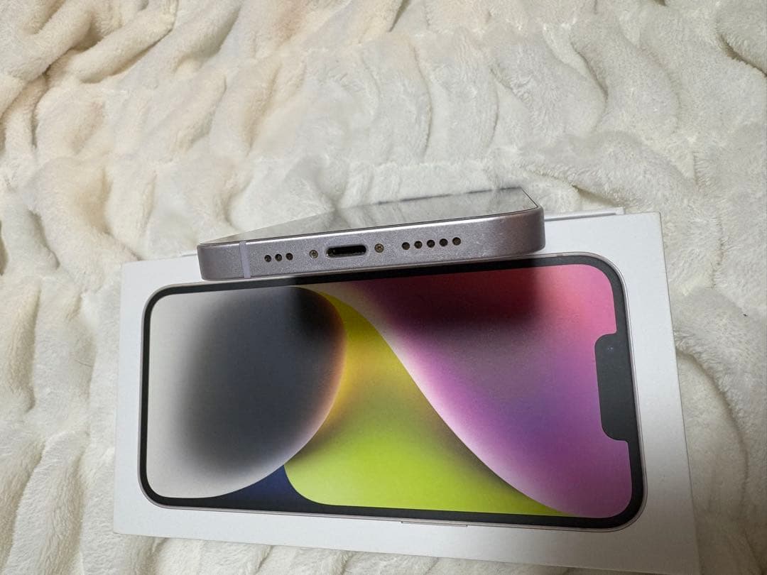 iPhone14 パープル 256GB SIMフリー 機能不良なし　箱付き