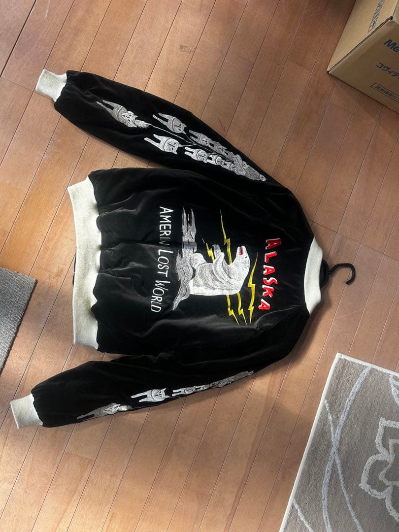 ヴィンテージ 当時物 ALASKA スカジャン ホッキョクグマ