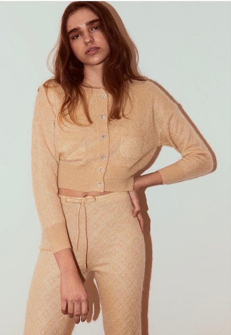 Verybrain ベージュカーディガン