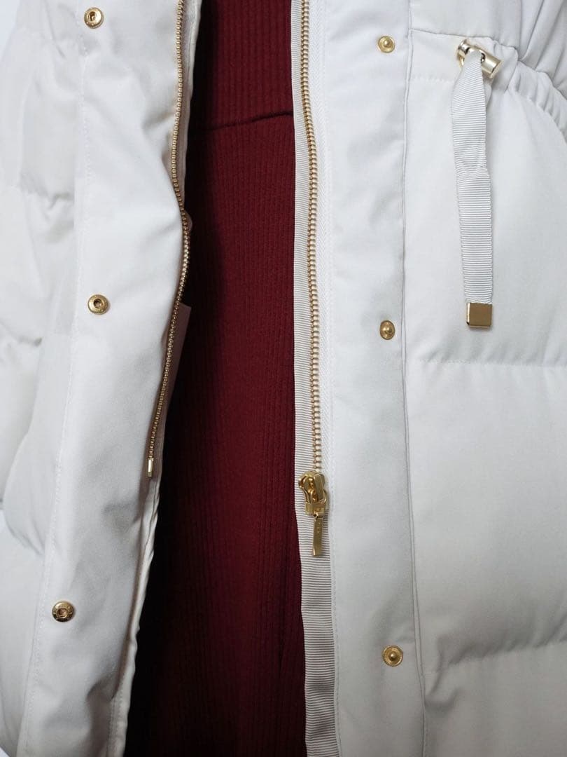 新品・未使用★overE★ストレッチダウンコート★ライトグレー★90