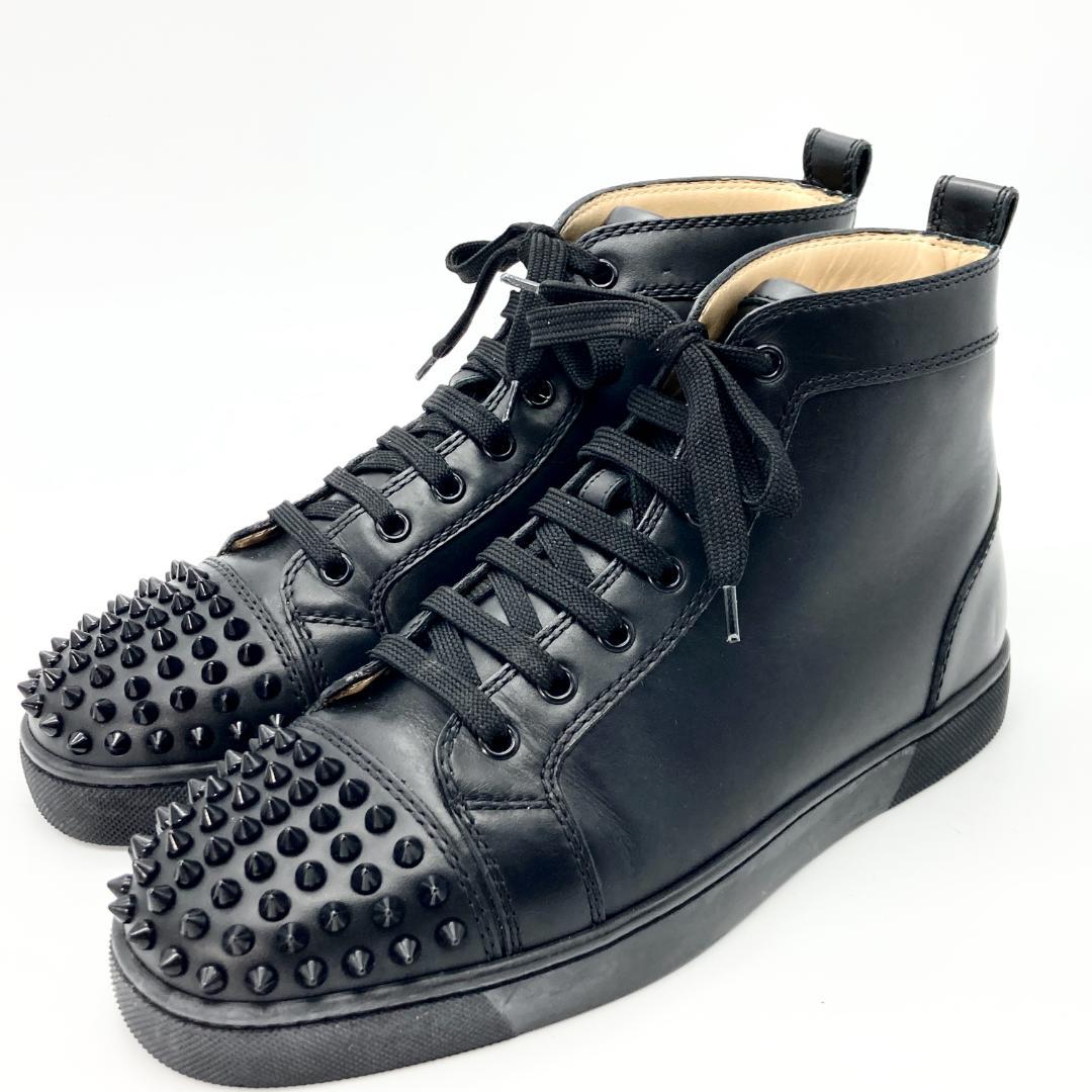 美品　 クリスチャン ルブタン ４０　ルイス フラット　スタッズ　スニーカー