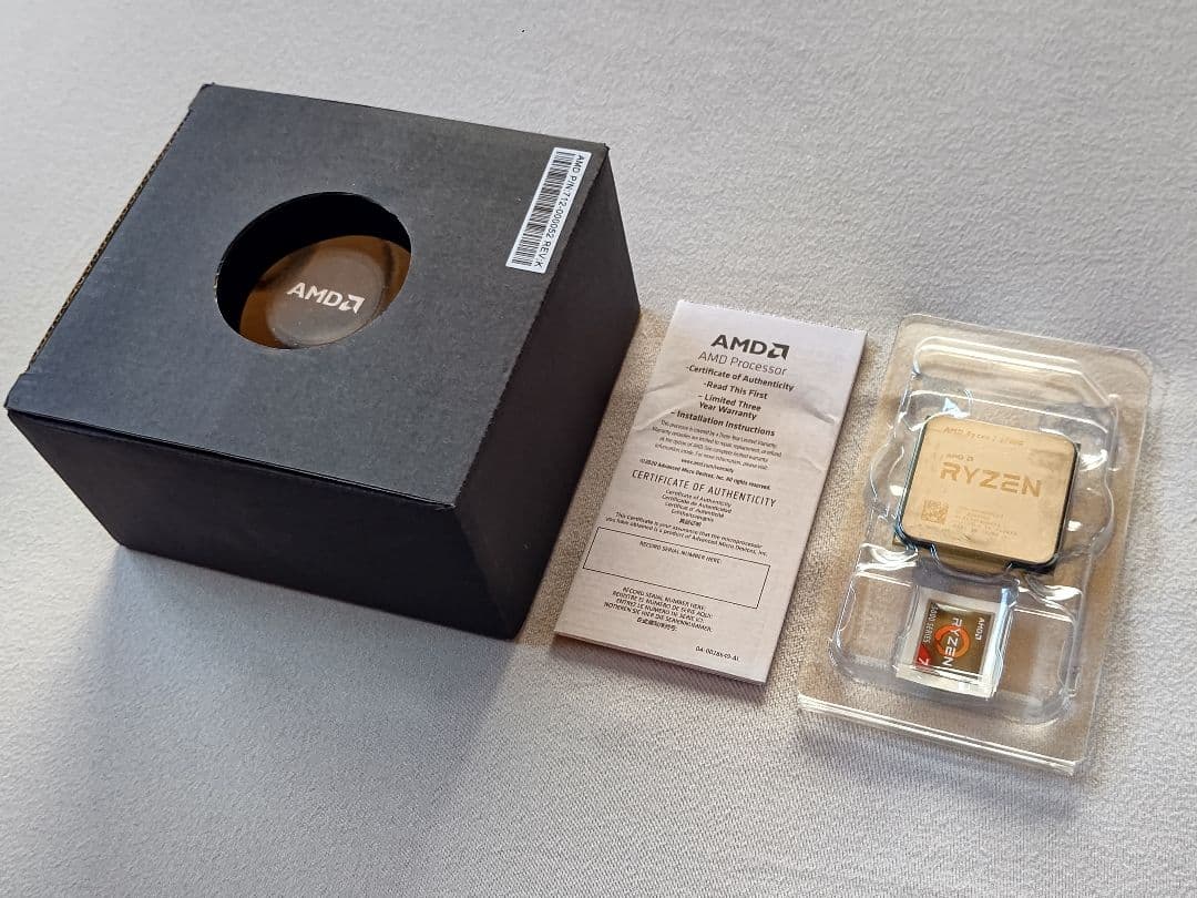 AMD Ryzen 7 5700G CPU + 未使用クーラー AM4 BOX