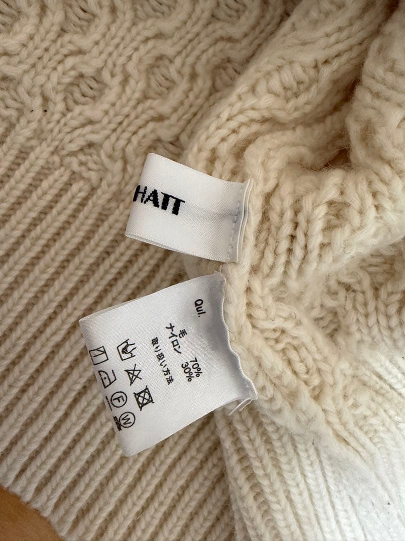 machatt パッチワークフリルニット