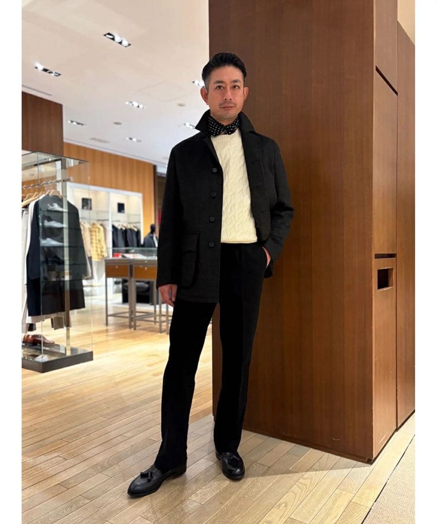 【新品タグ付】 ウール ケーブル ニット ホワイト L TOMORROWLAND