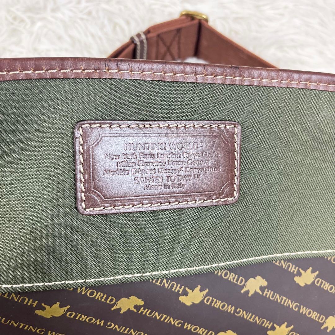 【美品】HUNTING WORLD サファリトゥデイ メッセンジャーバッグ