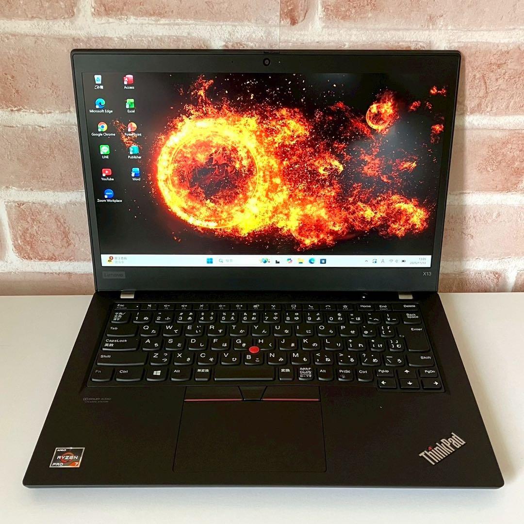 ★SSD1TB★ メモリ32GB 2021年製 ThinkPad X13 G22