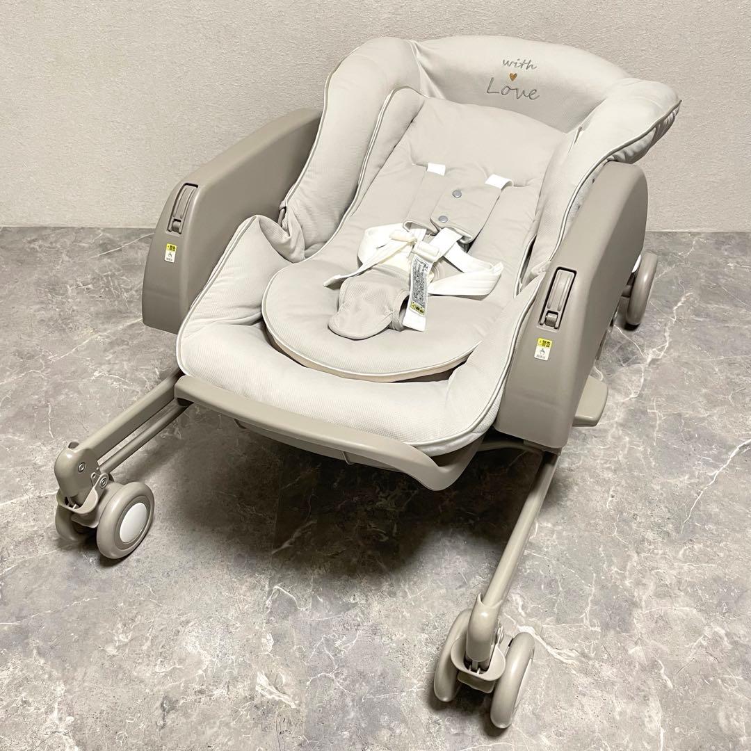 【美品】アップリカ ユラリズム スマート プレミアム　ハイローチェア