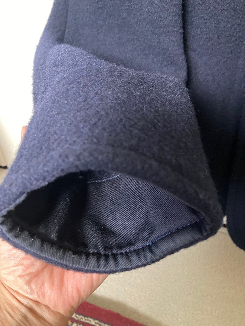 DANTON ウールモッサジャケット 38 ネイビー