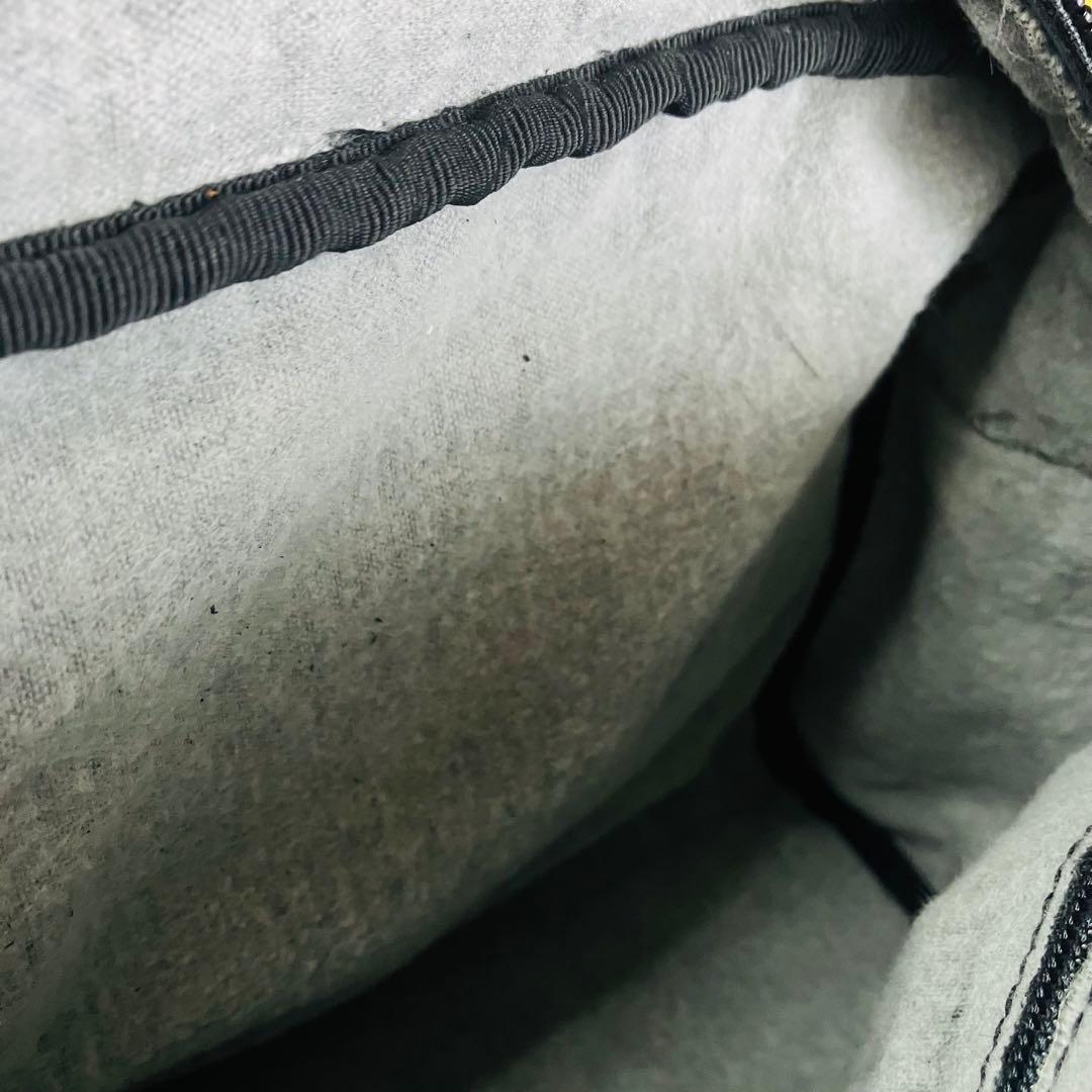 美品　ロエベ ミニボストン アマゾナ28アナグラム 金金具 レザー ブラック 黒