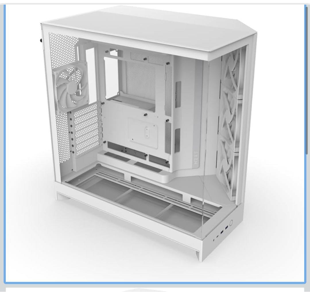 NZXT H9 Flow デュアルチャンバー　PCケース ホワイト BTF対応
