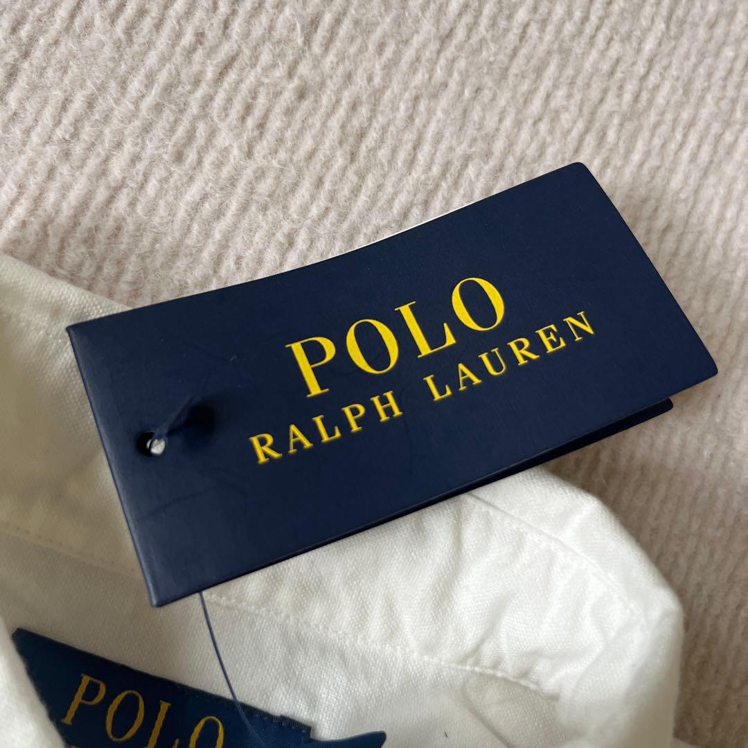 SALE‼️新品タグ付ポロラルフローレンオックスフォードシャツ白Sカスタムフィット