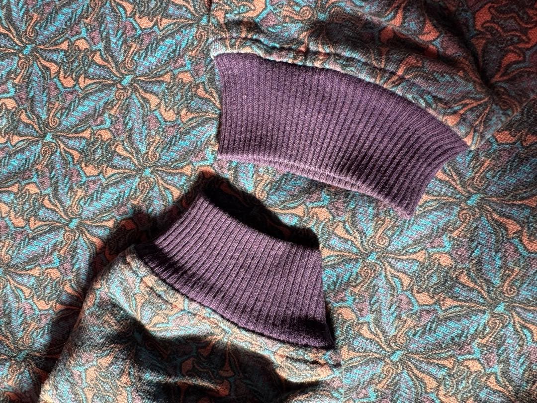 タグ初期　stussy ステューシースウェット総柄old stussy