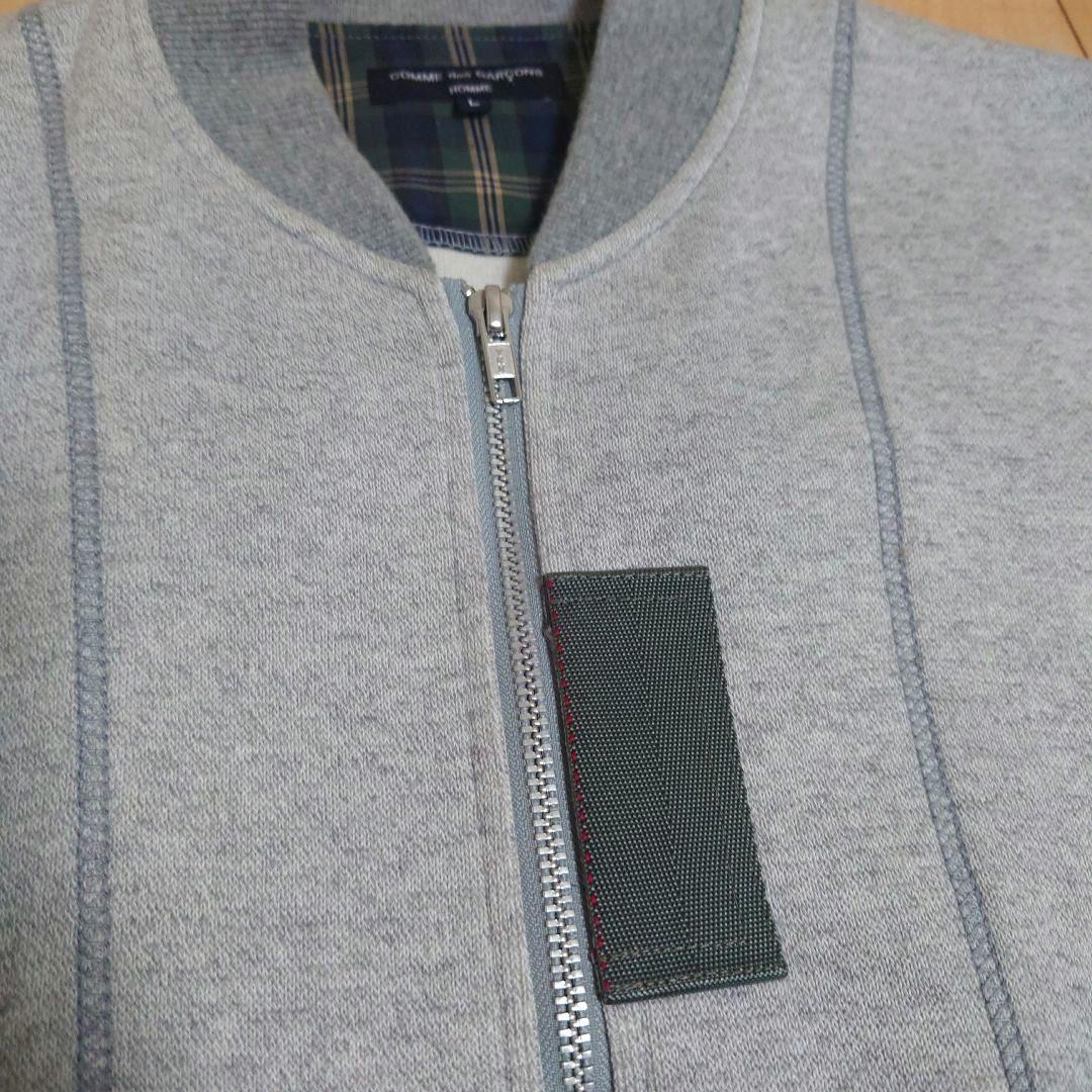 ●美品● コムデギャルソン オム 切替スウェットブルゾン