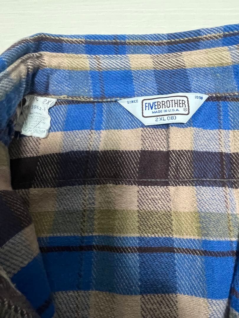 すーさん専用　ヘビネル ネルシャツ 三角タグ