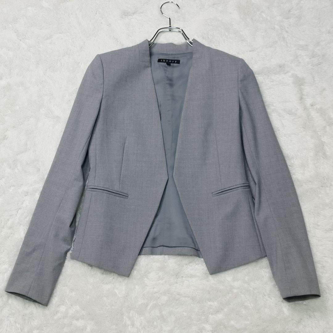 セオリー　パンツ　スーツ　セットアップ　ノーカラー　サイズ0 LANAI