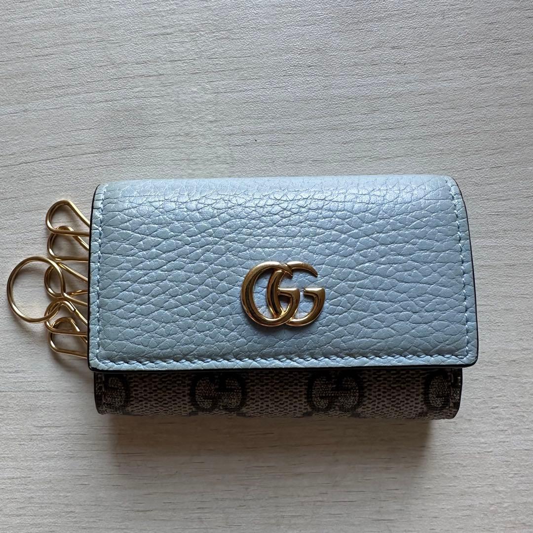 GUCCI 6連キーケース マーモント GGスプリーム GG柄